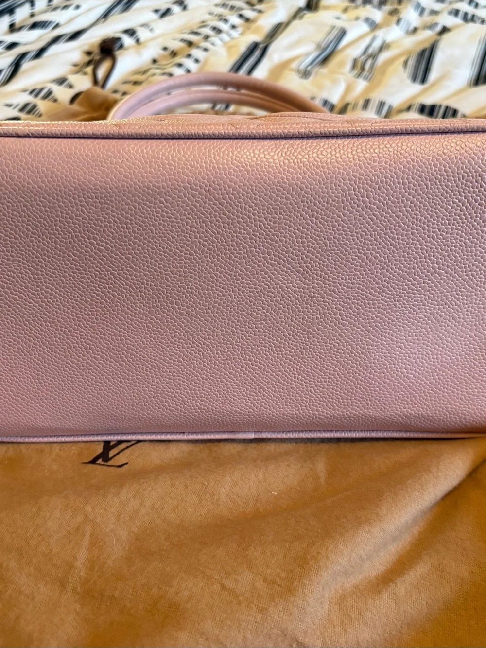CHANEL Medallion Tote Caviar Leather